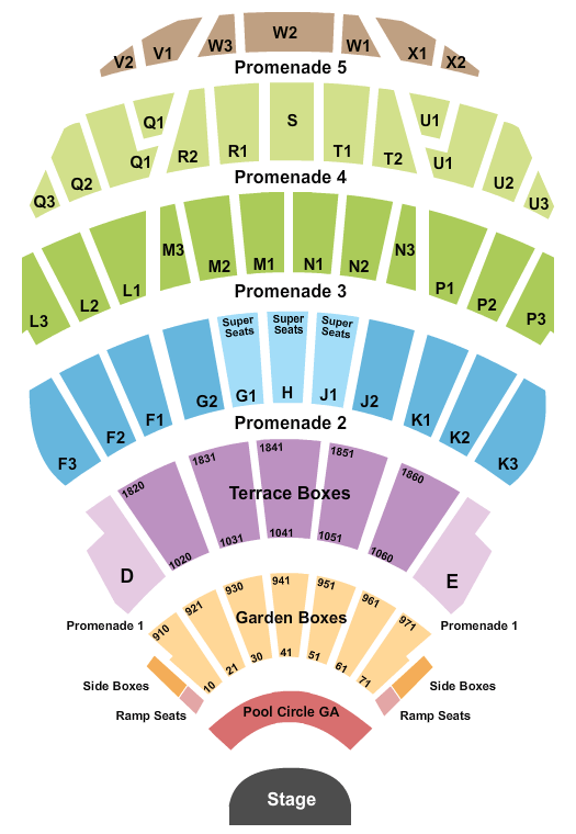 Hollywood Bowl Hollywood Bowl Seating Chart